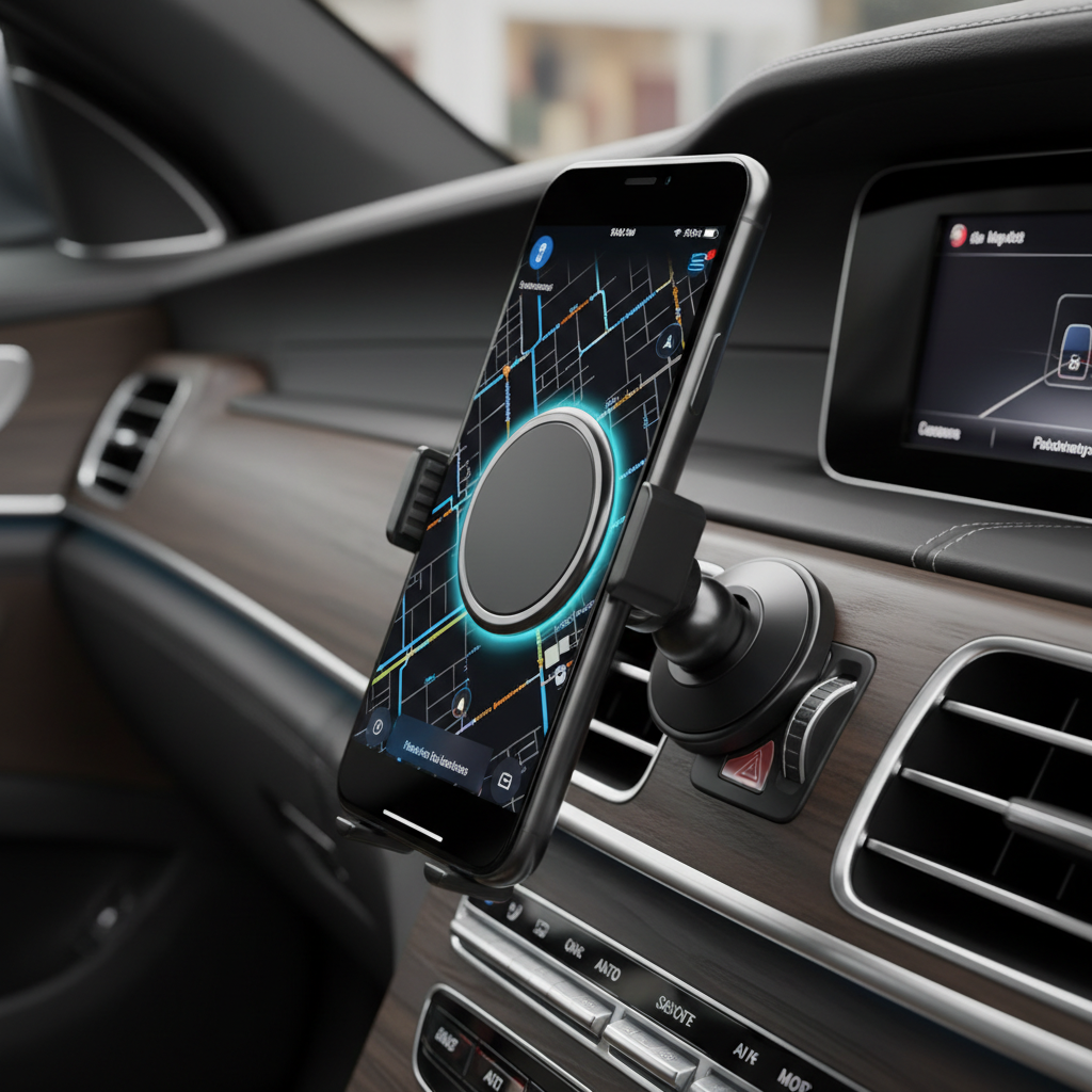 MagSafe Magnetic Car Phone Mount – Secure One-Tap Hold for iPhone