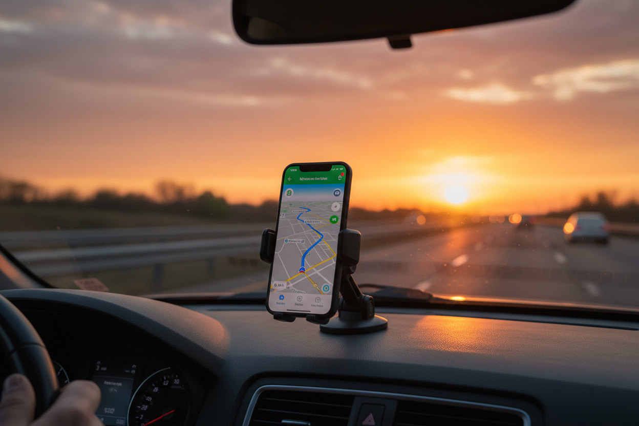 Magnetic Car Phone Mount (MagSafe Compatible)